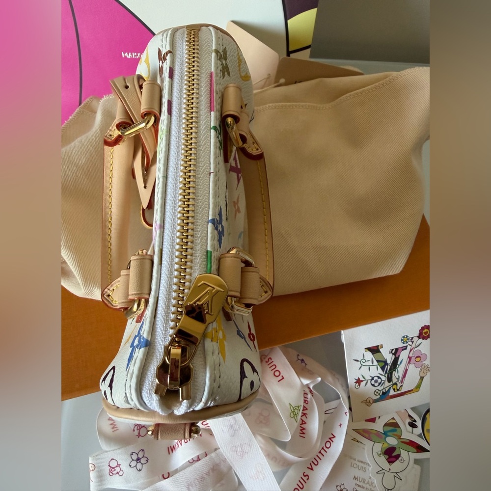 Louis Vuitton Murakami White Multicolor Nano Speedy Bag - Picture 9 of 16